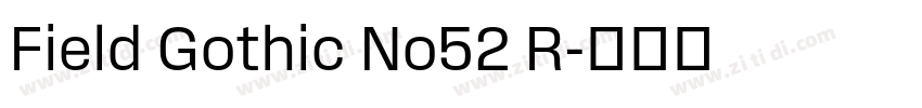 Field Gothic No52 R字体转换